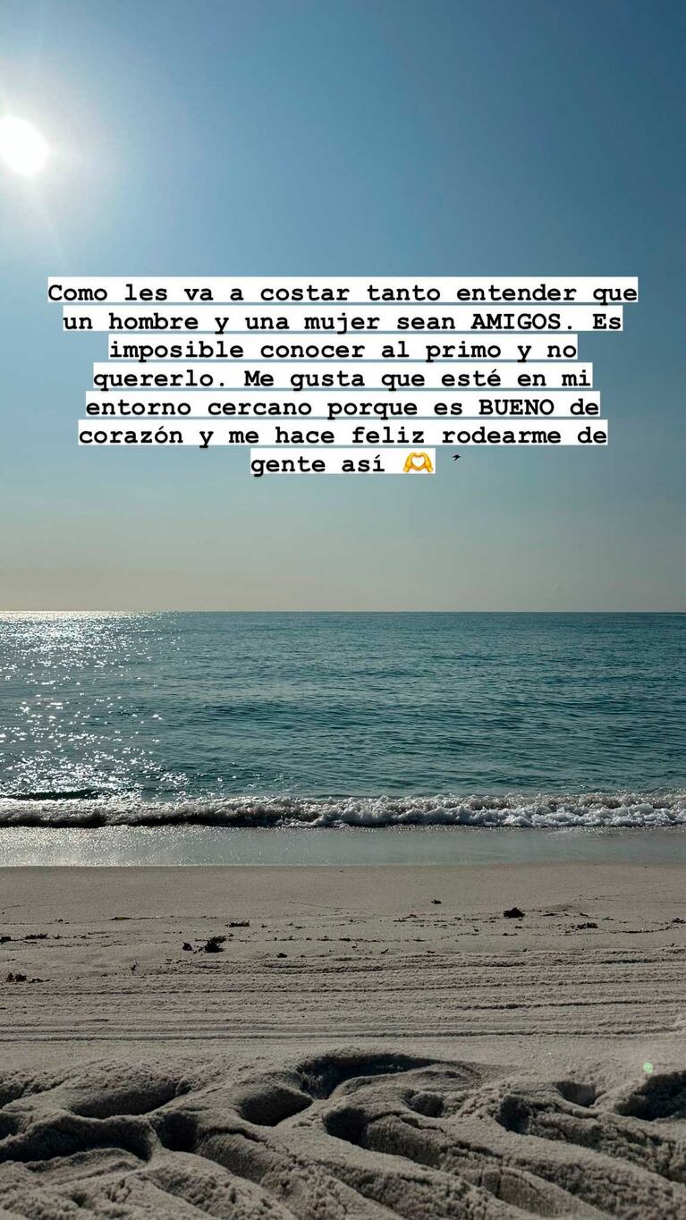 La aclaración sobre la foto de Marcos Ginocchio que publicó la China Suárez (Foto: @Instagram)