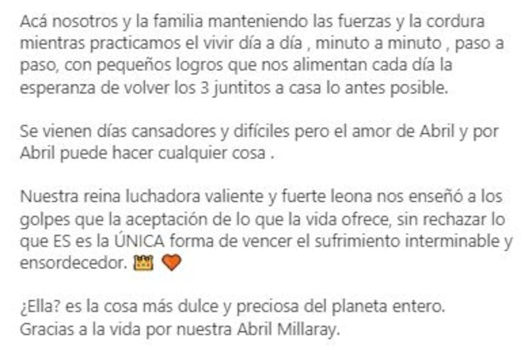 La actriz Macarena Paz fue mamá y habló de la salud de su beba: "Está en neo y tiene un síndrome genético poco conocido" 