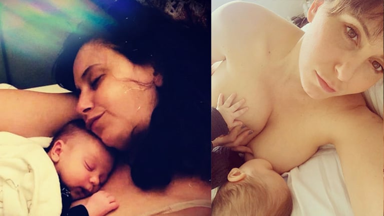 La actriz y su bebito de cuatro meses, Antonio.