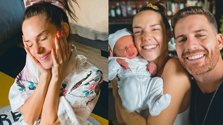 La alegría de Julieta Nair Calvo por haber comido sushi tras convertirse en mamá.