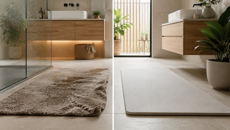 La alfombra del baño pasó de moda: la opción más duradera y elegante que es furor en España. Foto: IA