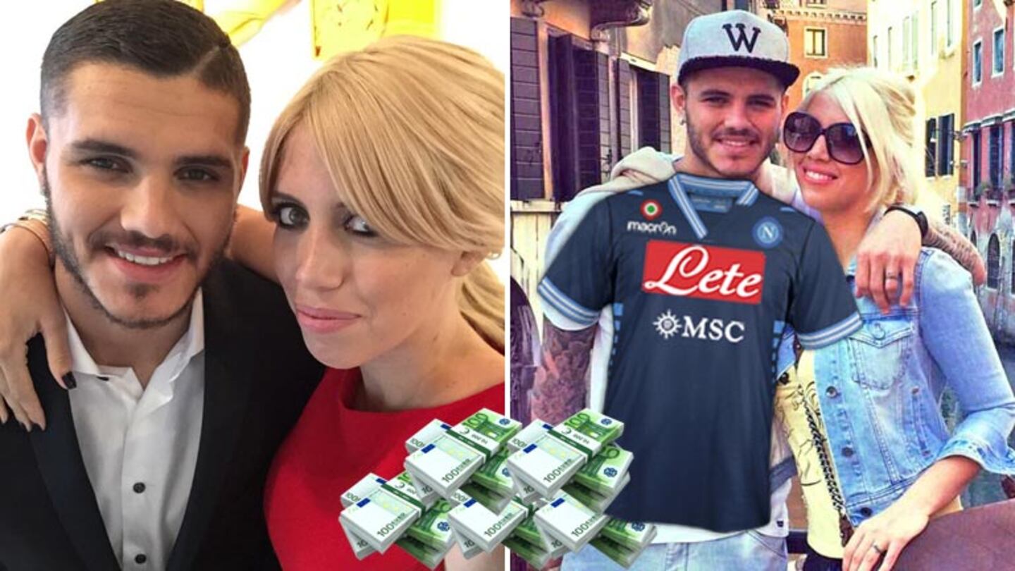 La audaz propuesta del Nápoli para contratar a Mauro Icardi... ¡y a Wanda Nara!