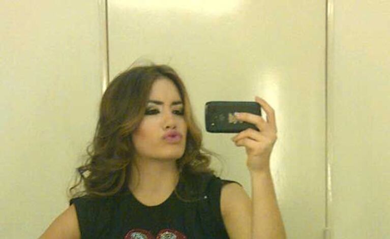 La autofoto de Lali Espósito en su cuenta de Twitter.