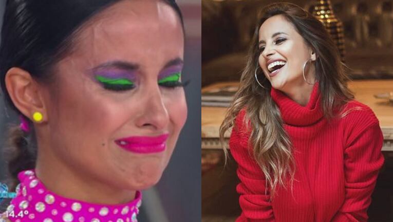 La bailarina se río de su foto llorando en el certamen.