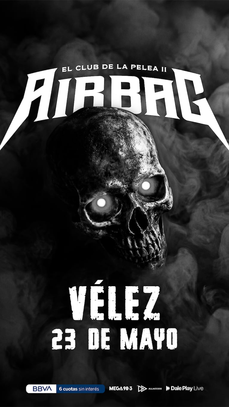 la banda vuelve a sorprender a sus fanáticos con una noche de emoción compartida en el Estadio Vélez el 23 de mayo. Esta presentación, será la antesala de “El Club de la Pelea II” y dará inicio a su gira 2026