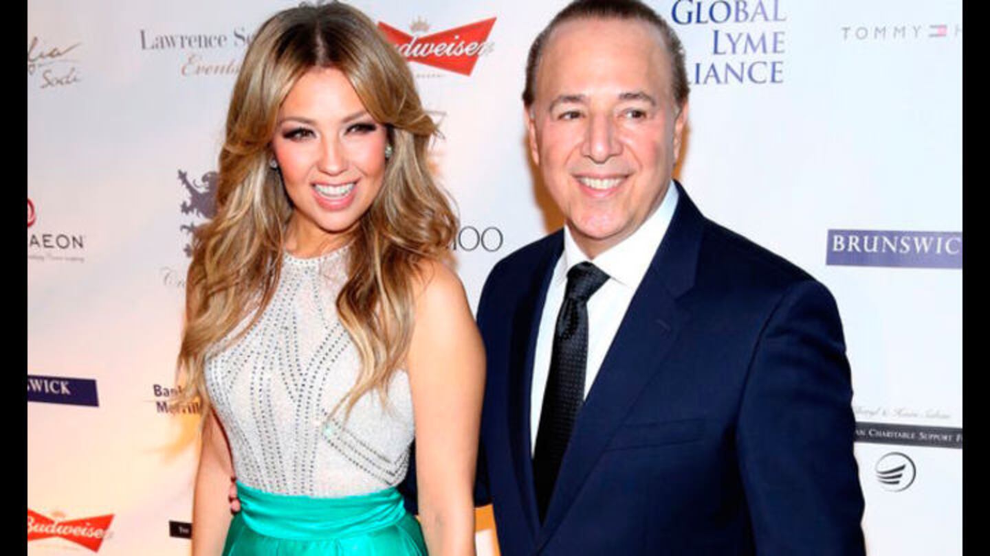 La bella historia de amor entre Thalía y Tommy Mottola