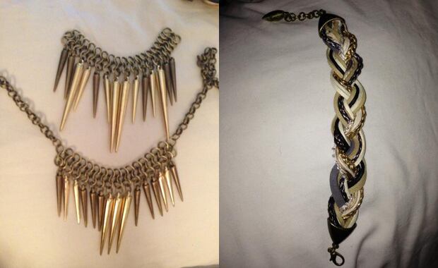 La bijouterie realizada por Paula Chaves (Fotos: Twitter).