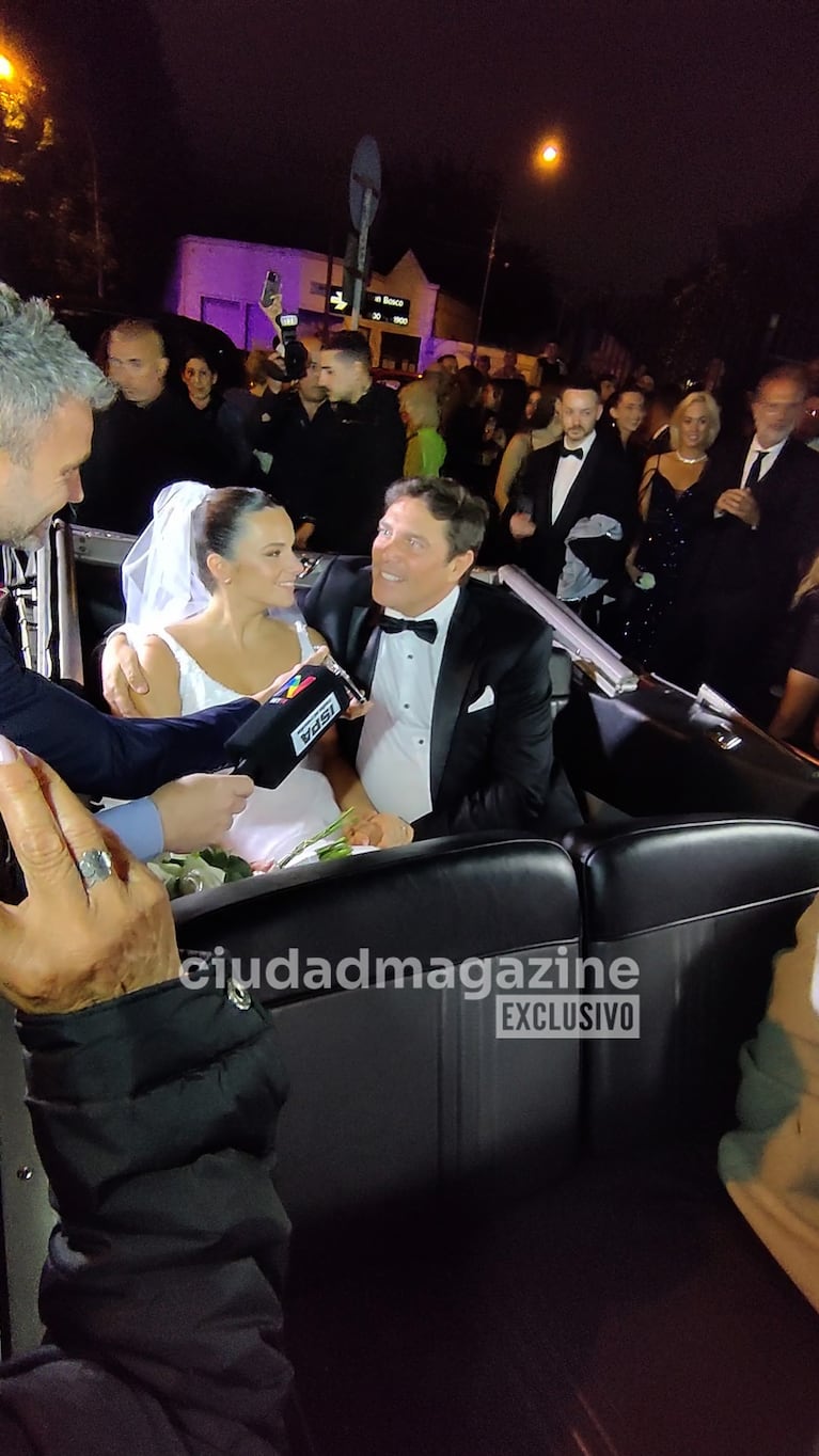 La boda por iglesia de Matías Alé y Martina Vignolo. Foto: Movilpress
