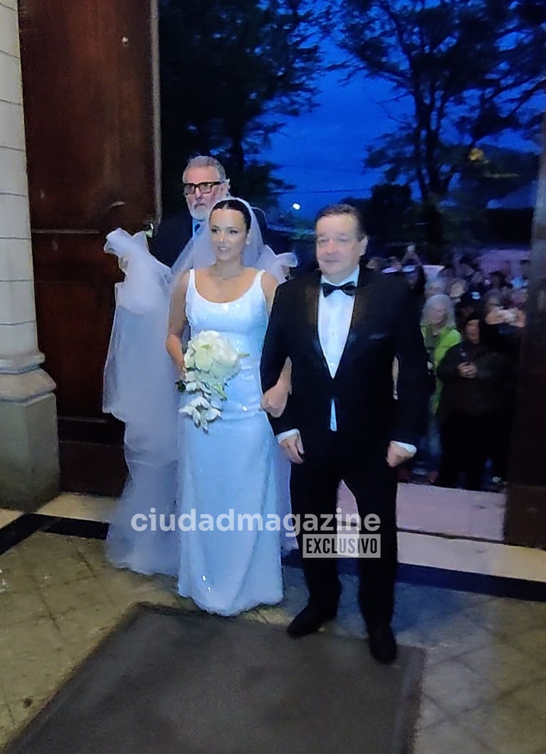 La boda por iglesia de Matías Alé y Martina Vignolo. Foto: Movilpress