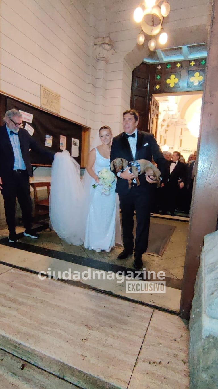 La boda por iglesia de Matías Alé y Martina Vignolo. Foto: RS Fotos