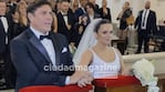 La boda por iglesia de Matías Alé y Martina Vignolo. Foto: RS Fotos