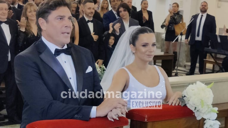 La boda por iglesia de Matías Alé y Martina Vignolo. Foto: RS Fotos
