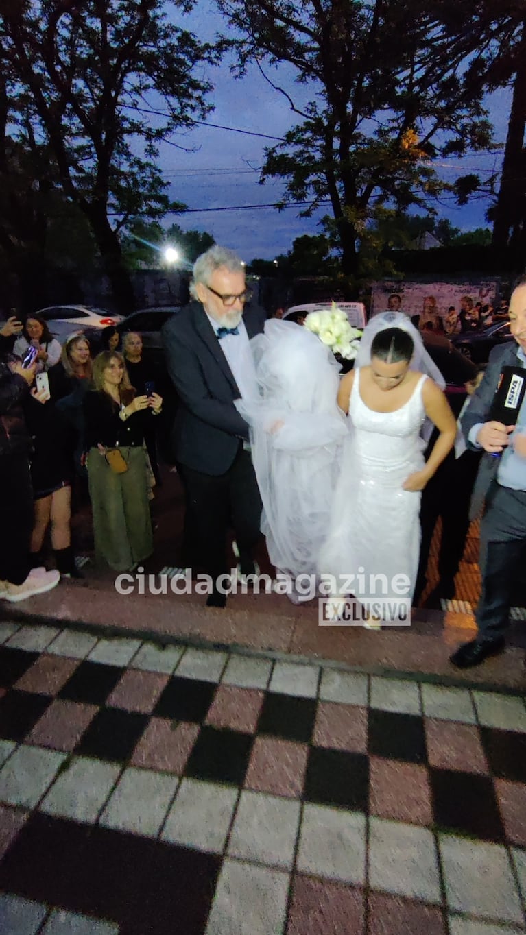 La boda por iglesia de Matías Alé y Martina Vignolo. Foto: RS Fotos