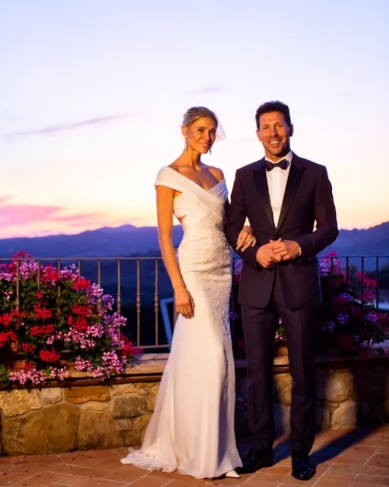 La boda súper top de Diego Simeone y Carla Pereyra en la Toscana italiana: invitados VIP y glamour