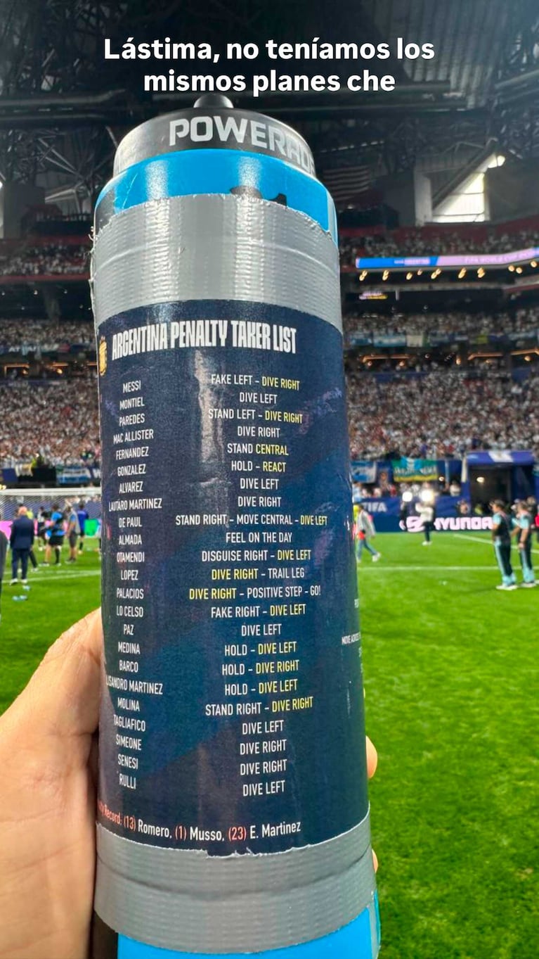 La botella de Jordan Pickford (Foto: Instagram @luismartin_9)