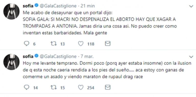 La bronca de Moria Casán por una noticia falsa sobre Sofía Gala: "¡Dejen en paz a mi hija, imbéciles!"