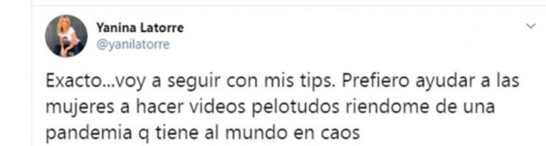 La bronca de Yanina Latorre tras las críticas de Nati Jota y la polémica de su video: "Ya que sos tan viva..."