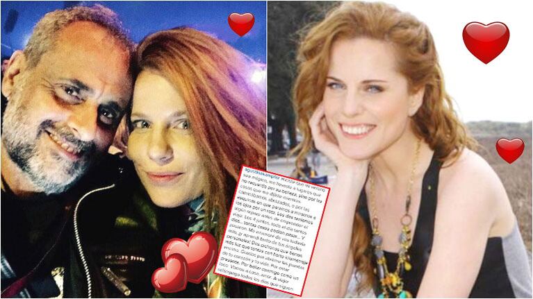 La carta de amor de Agustina Kämpfer a Jorge Rial en Instagram (Fotos: Instagram y Web)