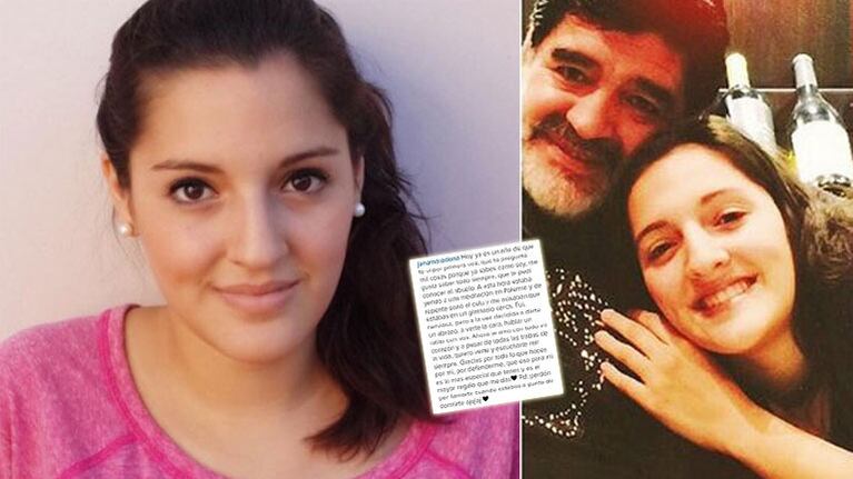  La carta de Jana a Diego Maradona (Foto: Instagram y web)