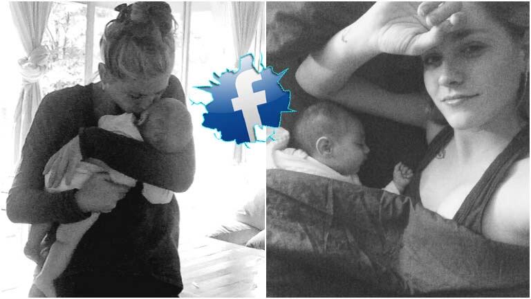 La carta de Rocío Igarzábal en Facebook sobre la maternidad y el parto (Fotos: Twitter y Facebook)