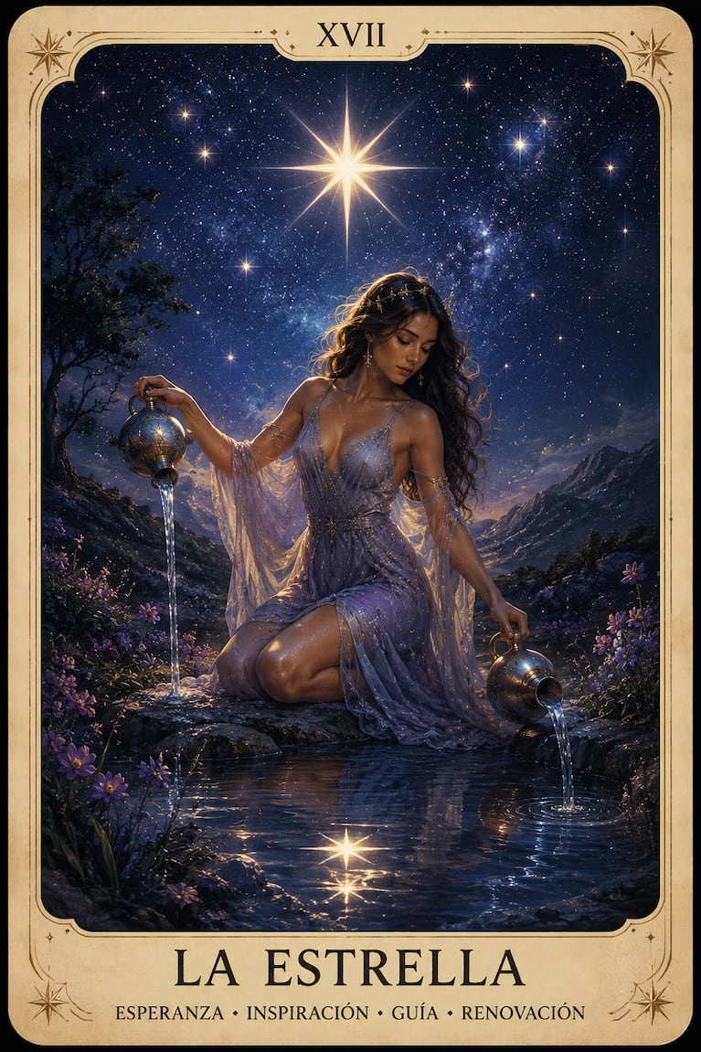 La carta La Estrella (Foto: IA).
