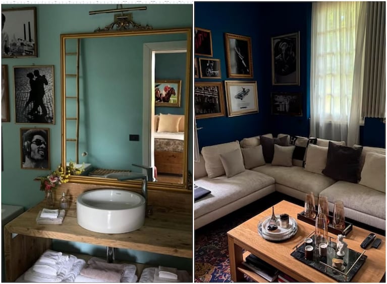 La casa de campo de Wanda Nara en Lago di Como. Crédito: Instagram