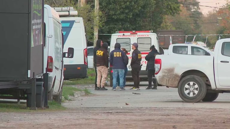 La casa de Florencio Varela donde se encontraron los cuerpos (Foto: captura TN)