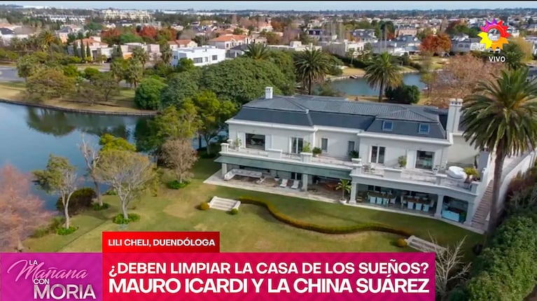 La Casa de los Sueños de Mauro Icardi y la China Suárez (Captura de eltrece)
