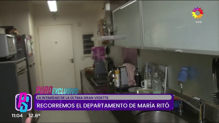La casa de María Eugenia Ritó en Belgrano (Foto: captura de eltrece).