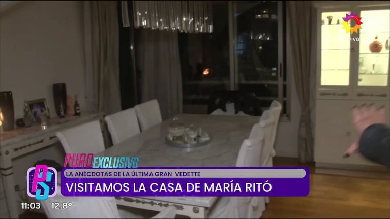 La casa de María Eugenia Ritó en Belgrano (Foto: captura de eltrece).