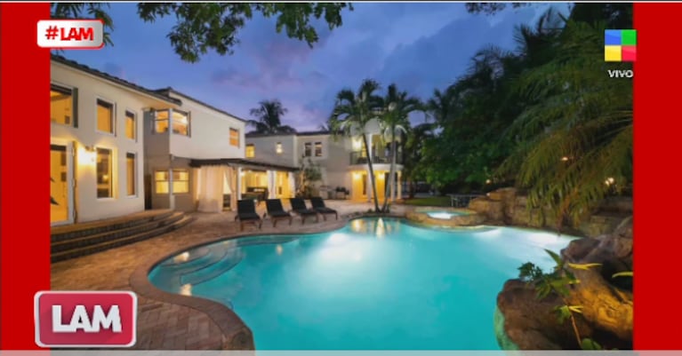 La casa de Nico Occhiato en Miami. Captura: LAM / América TV