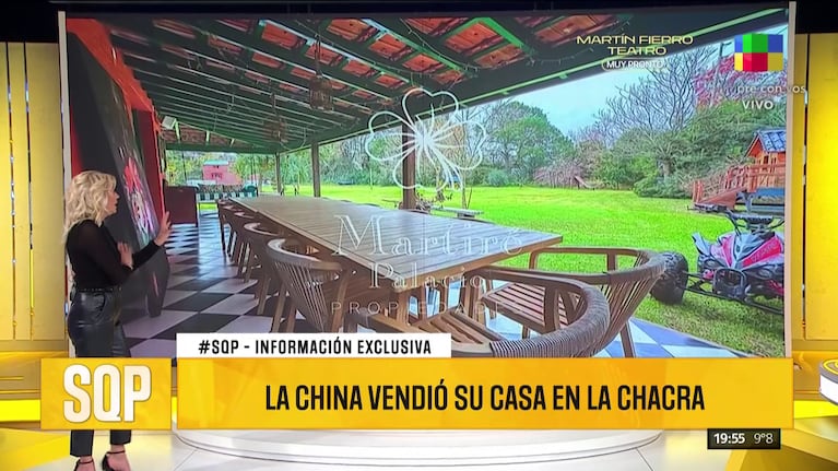 La casa que la China Suárez vendió (Foto: captura de América).