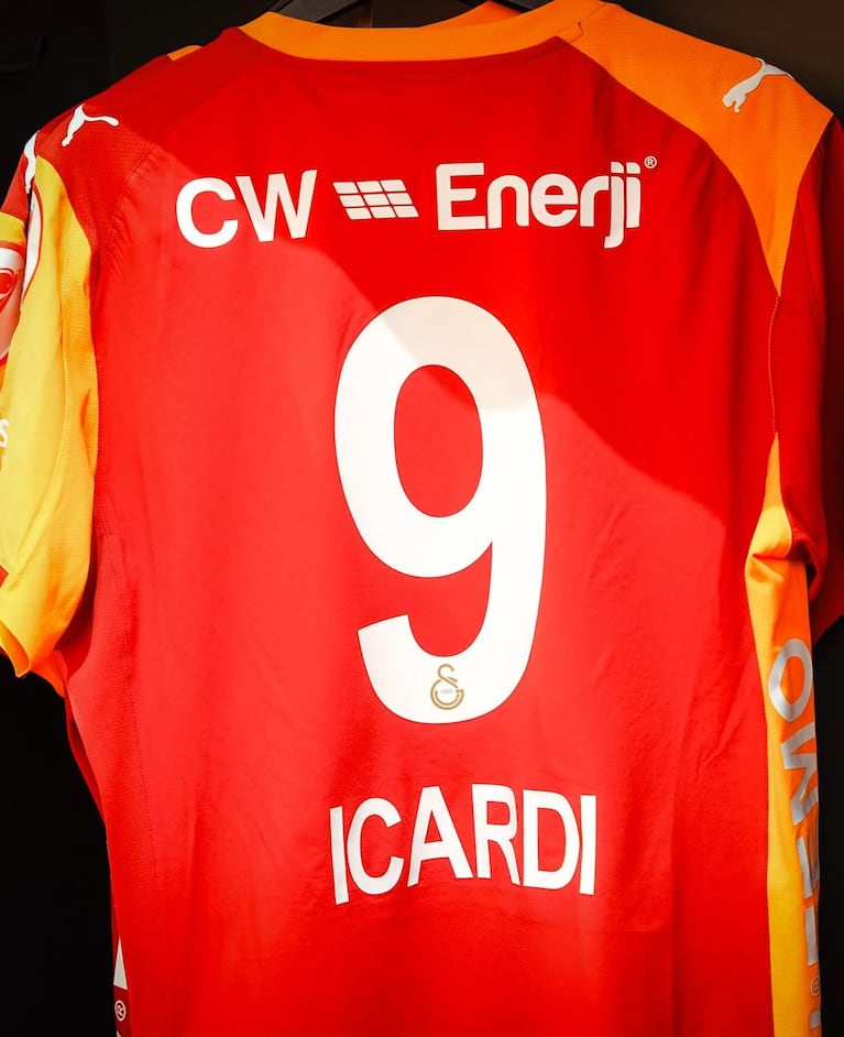 La casaca de Mauro Icardi en el Galatasaray. Foto: Instagram mauroicardi