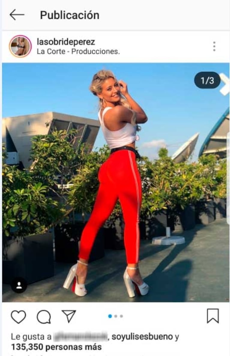La catarata de likes de un famoso para Sol Pérez en Instagram