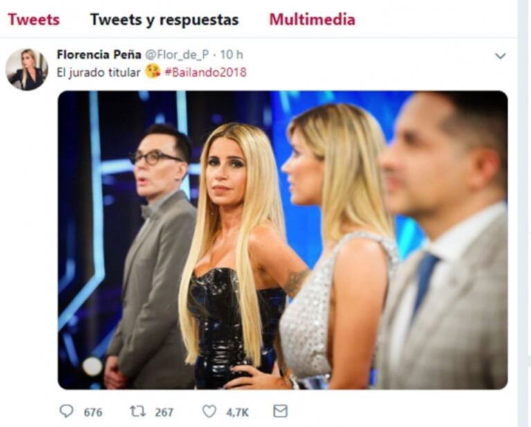 La chicana de Flor Peña tras las versiones de su reemplazo en ShowMatch: "El jurado titular"