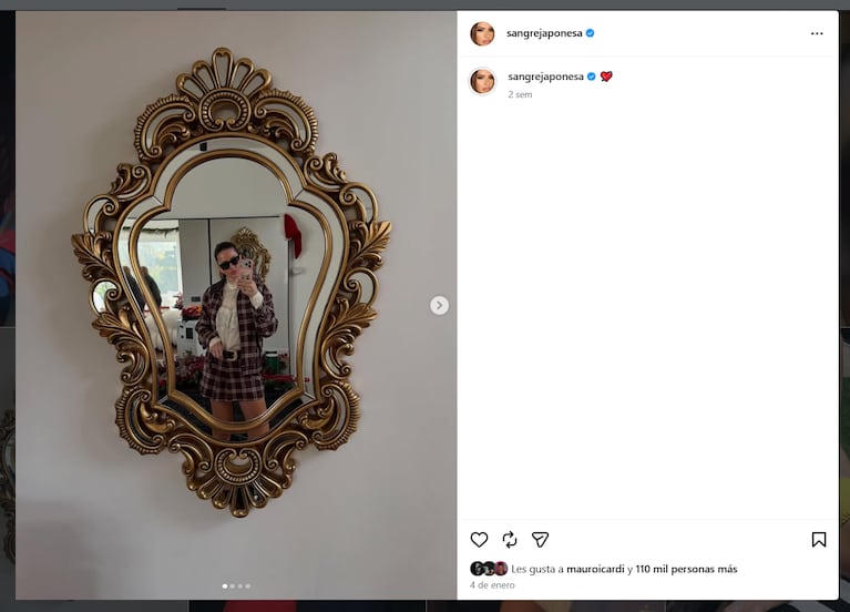 La China desactivó los comentarios de sus últimos posteos y no compartió ninguna story en su cuenta de Instagram. Foto: captura de pantalla