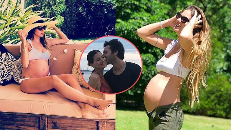 La China Suárez compartió una foto de su súper pancita de seis meses