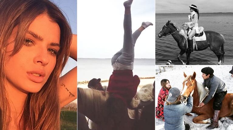 La China Suárez, diosa en la campaña para su línea de indumentaria (Fotos: Instagram). 