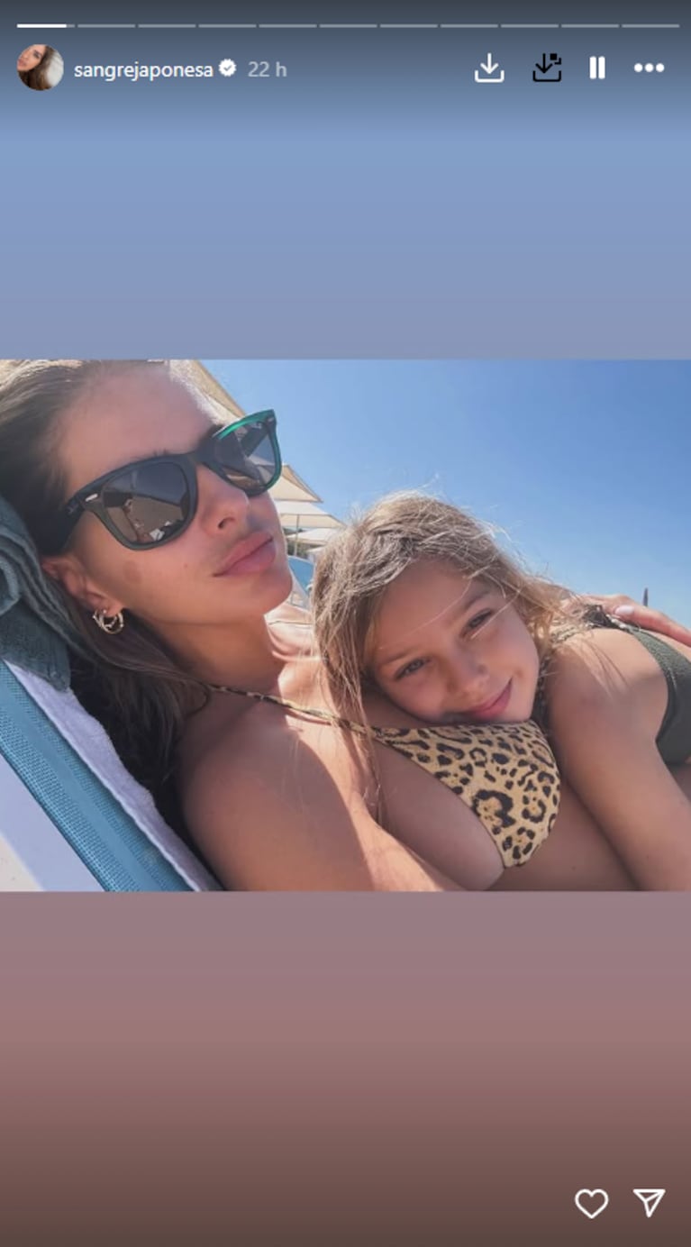 La China Suárez disfrutó de las playas turcas con sus hijos: las fotos | Créditos: Instagram @sangrejaponesa
