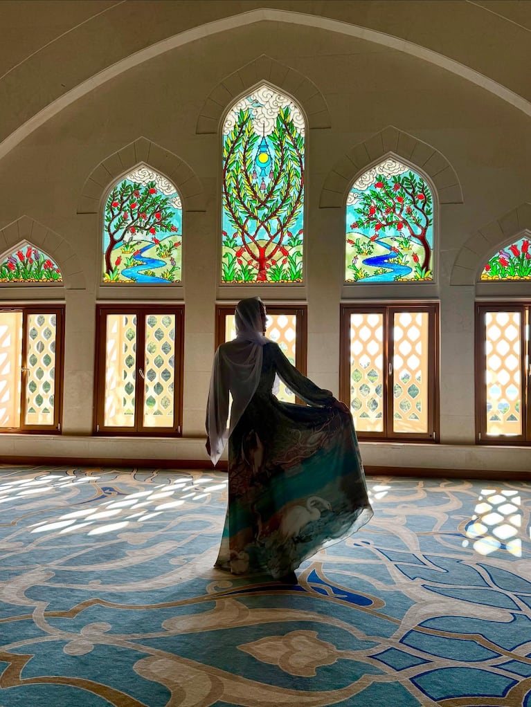 La China Suárez en Estambul: su look con velo para visitar la mezquita Çamlıca. Crédito: Instagram