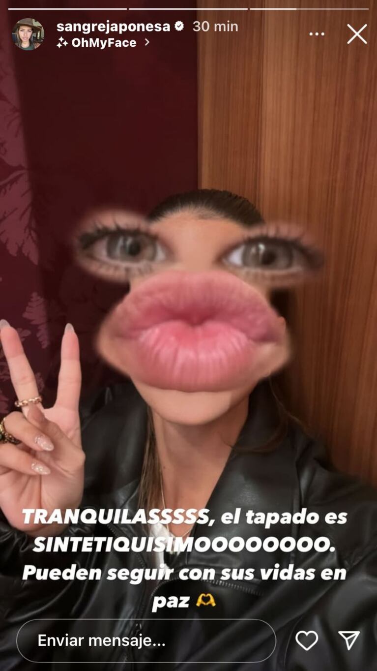 La China Suárez en Instagram.