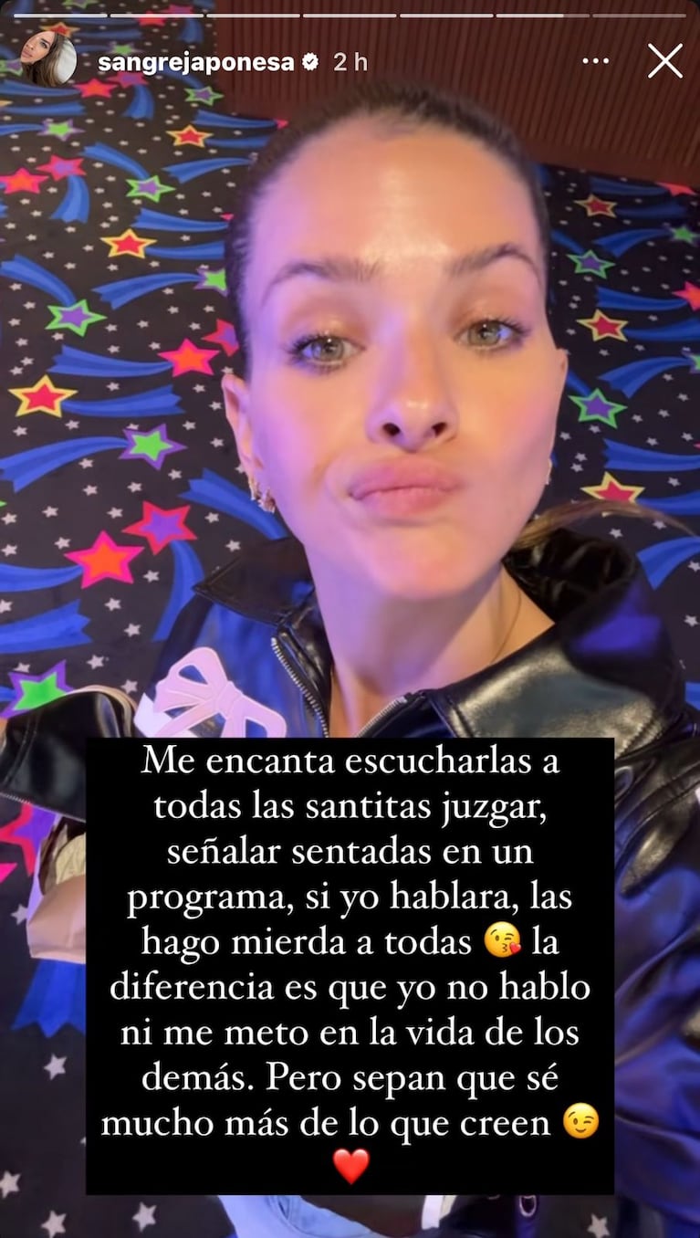 La China Suárez en Instagram (Foto: captura de Instagram).