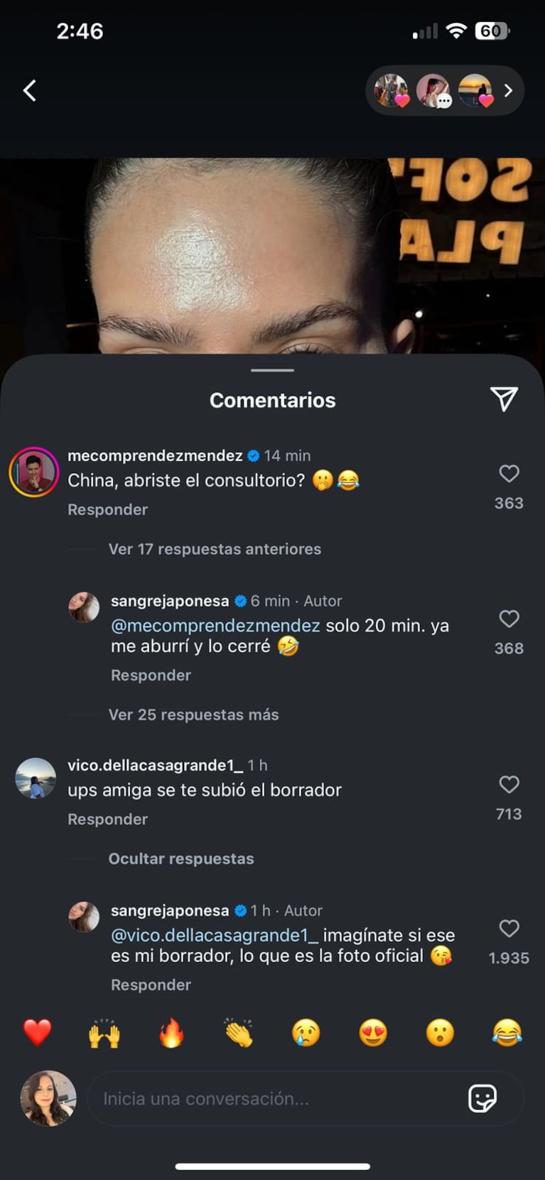 La China Suárez en Instagram (Foto: captura de Instagram).