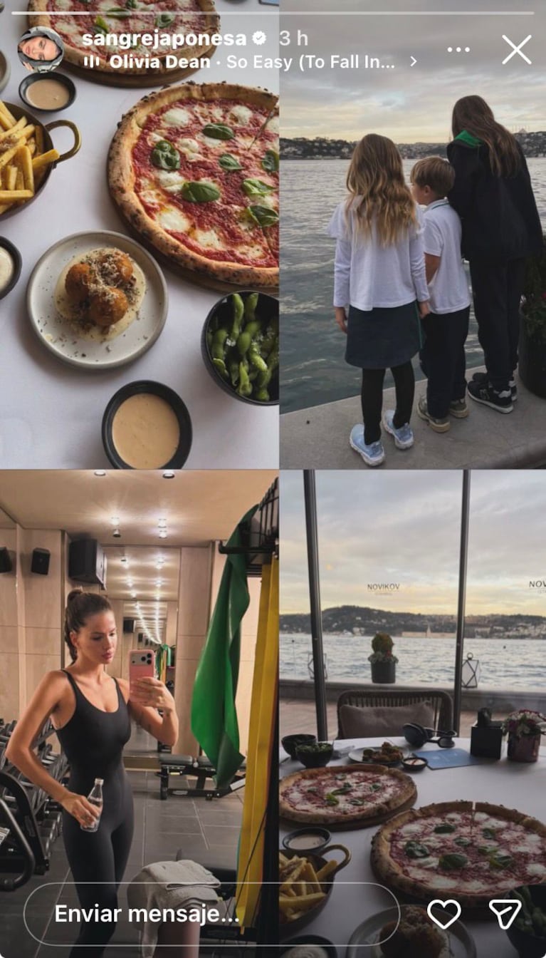 La China Suárez en Turquía (Foto: captura de Instagram/@sangrejaponesa).