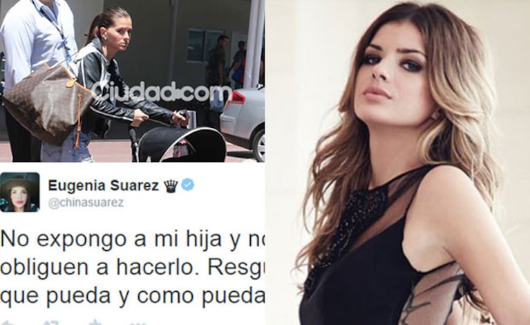 La China Suárez explicó su enojo en Twitter (Fotos: Archivo Ciudad.com y Web). 