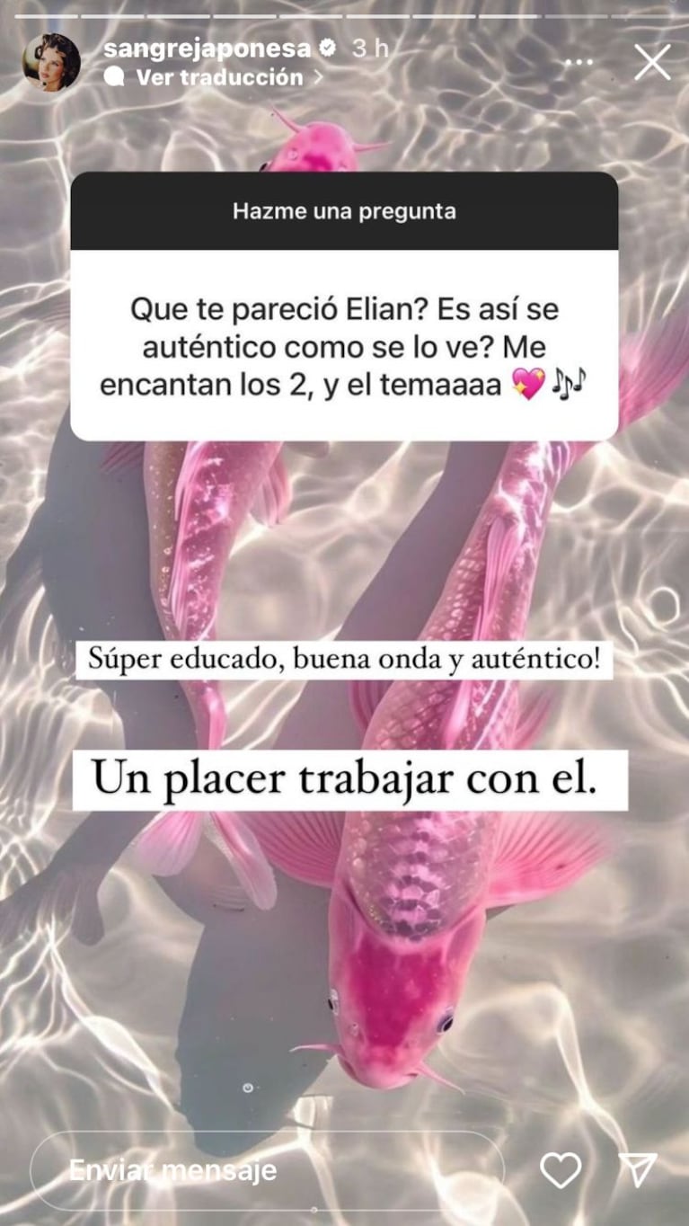La China Suárez habló de L-Gante en sus redes sociales.
