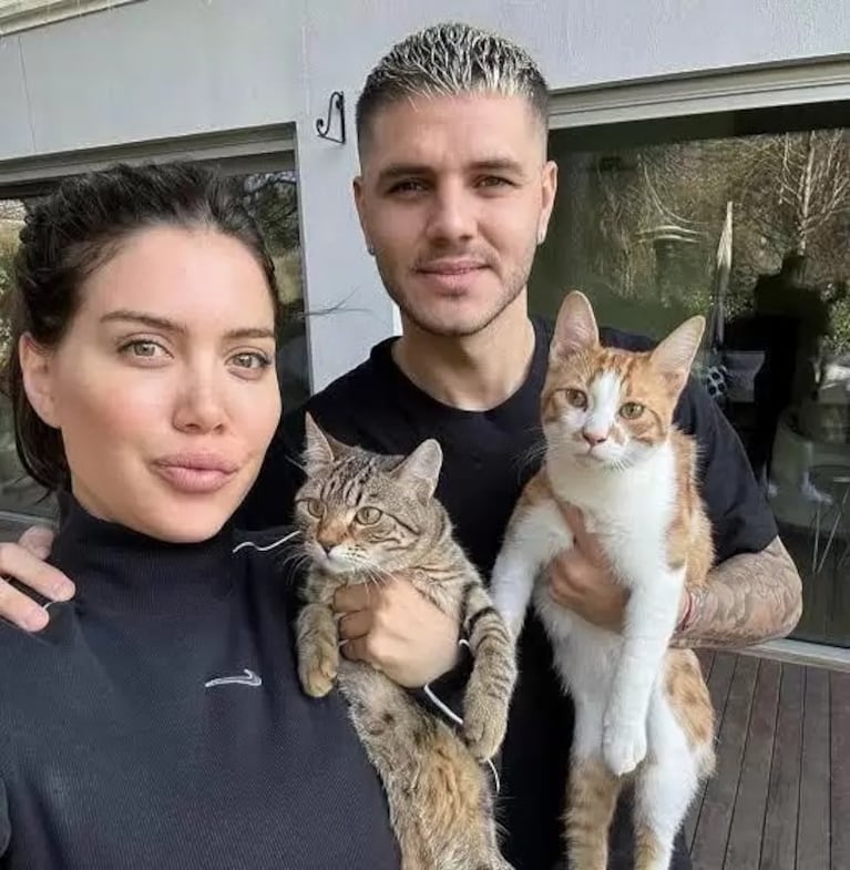 La China Suárez juega fuerte: así presume las fotos con las mascotas de Wanda Nara y sus hijas . Crédito: Instagram