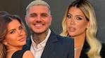 La China Suárez, Mauro Icardi y Wanda Nara (Foto: redes sociales).