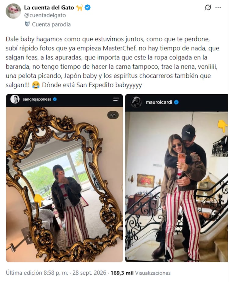 La China Suárez mostró su intimidad con Mauro Icardi y un detalle de la casa desató críticas: “Hongos en la pared”. Crédito: Instagram
