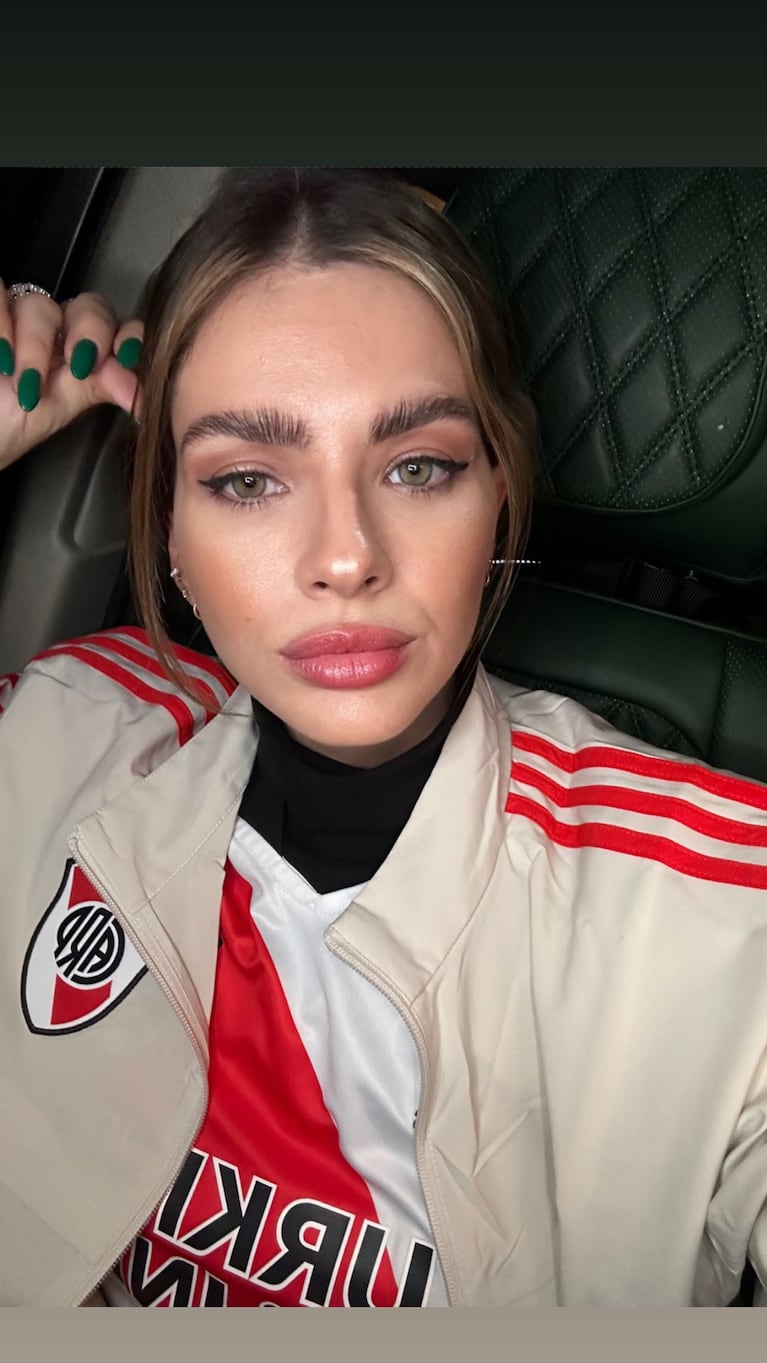 La China Suárez, otra fan de River. (Foto: sangrejaponesa/IG)